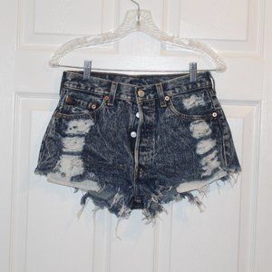 LEVI’S Vintage [Custom Distressed] Denim Shorts